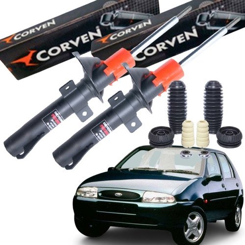 Kit amortecedor dianteiro ford fiesta 1997 1998 1999 a 2002