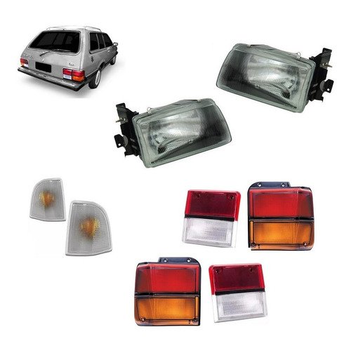 Kit belina del rey scala 85 87 88 89 90 91 farol + lanternas