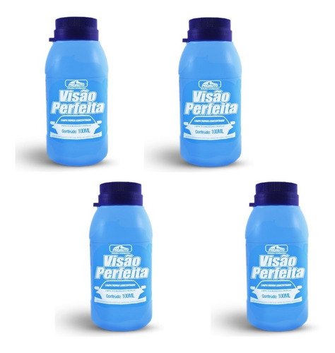 Kit com 4 un limpa vidros concentrado 100ml proauto p22038