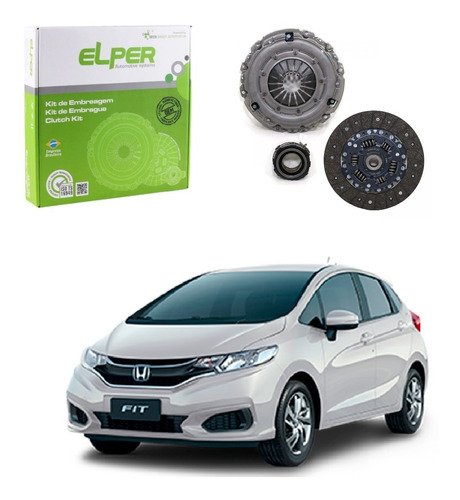 Kit embreagem c/ rolamento honda fit 1.4 2005 2006 2007 2008