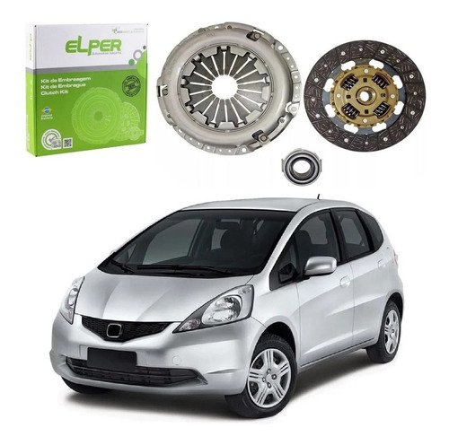 Kit embreagem honda fit 1.4 16v 1.5 16v 11/2008 até 05/2009