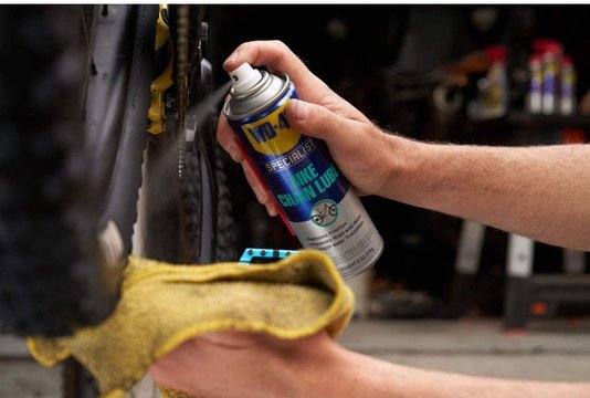 Kit wd-40 lubrifica protege corrente bike + spray desengripa