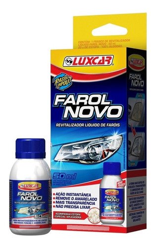 Limpa farol de acrílico luxcar