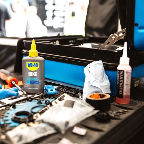 Lubrificante corrente bike wd-40 wet úmido chuva lama 110ml