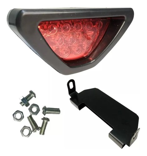 Luz de freio brake light triangular estilo formula f1 pisca