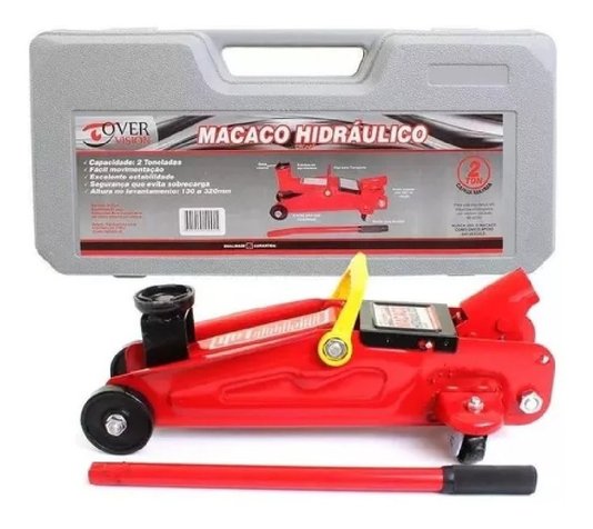 Macaco hidraulico 2 toneladas com maleta