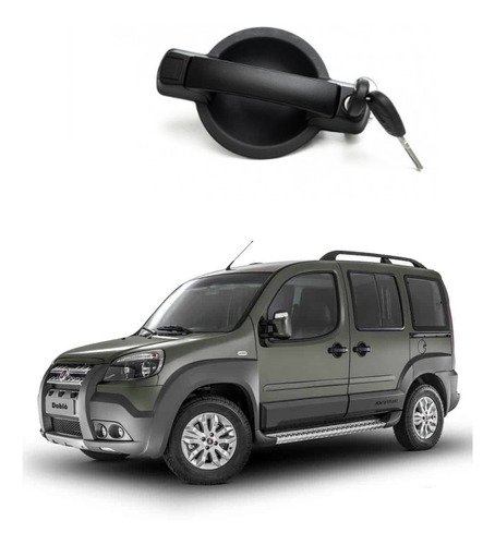 Maçaneta ext porta lateral c/chave doblo 2002 2003 2004/2016
