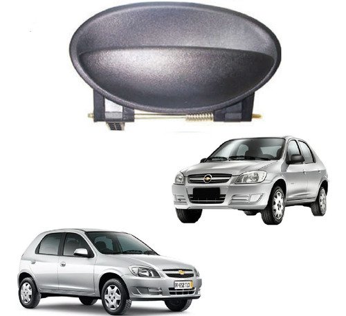 Maçaneta externa traseira motorista celta / prisma 2006-2012