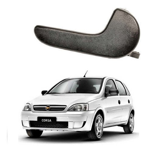 Maçaneta interna preta lado motorista corsa maxx / meriva