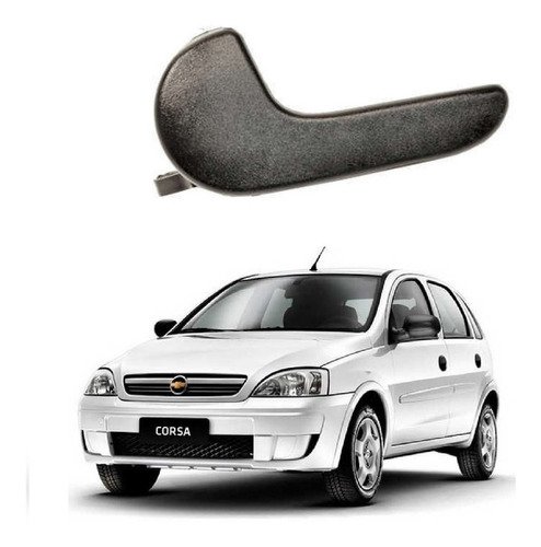 Maçaneta interna preta lado passageiro meriva / corsa maxx