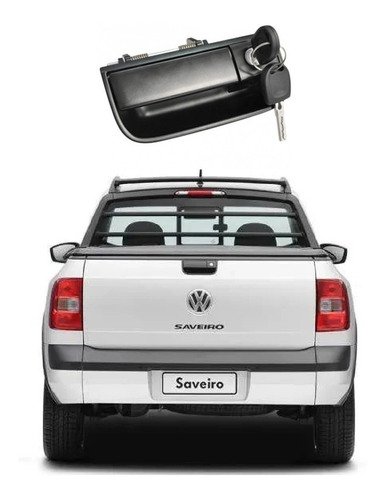 Maçaneta tampa caçamba c/chave saveiro g5/g6 2010 2011/2016