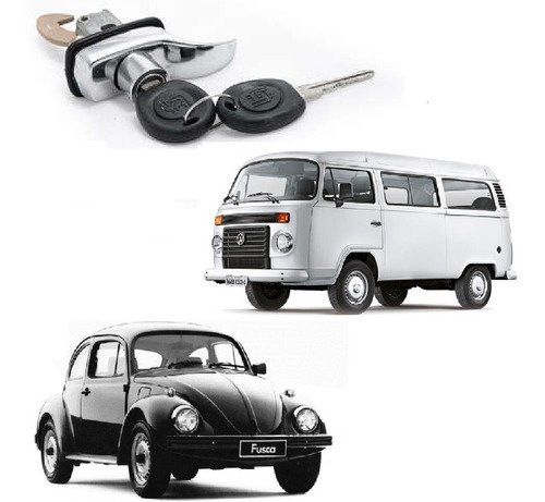 Maçaneta tampa motor c/chave fusca / kombi clipper 1976/1996
