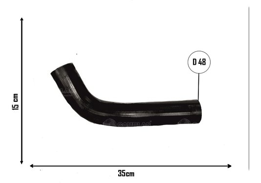 Mangueira intercooler s10 2.8 2012 a 2016