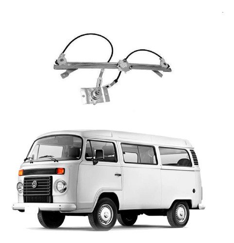Maquina vidro c/cabo aço direita kombi 1999 2000 2001 2002