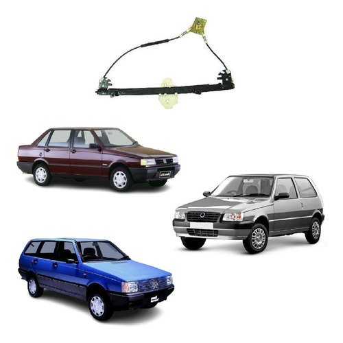 Maquina vidro direito uno mille 2p 1985/2010 2011 2012 2013