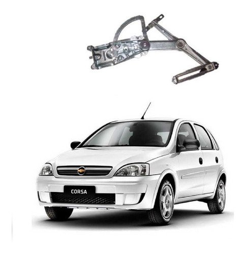 Maquina vidro elet s/m diant esq corsa maxx 4p 2007 2008