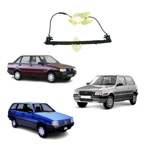 Maquina vidro elet s/motor dir uno 2p 1985 a 2001 2002 2003