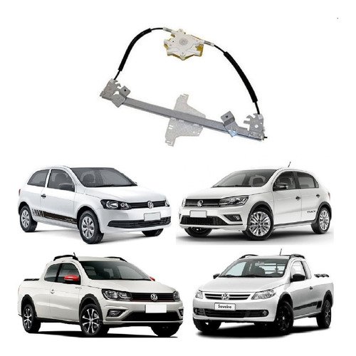 Maquina vidro elet s/motor direit saveiro g5 g6 g7 2011 2012