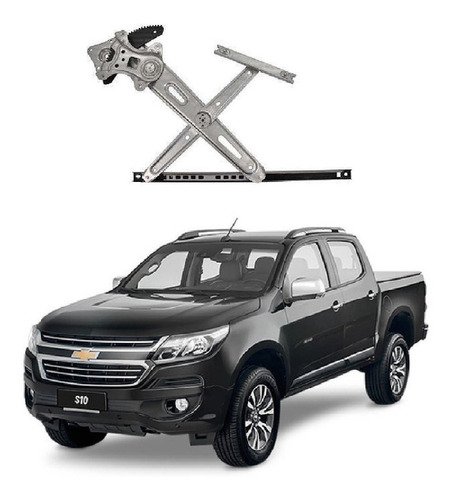 Maquina vidro elet s/motor dt direita s10 4p 2013 2014 2015