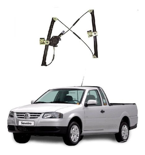 Maquina vidro elet s/motor dt esq saveiro g2/g3/g4 2009