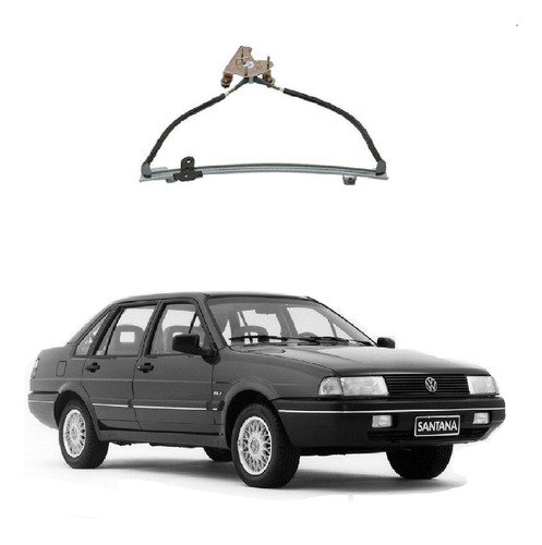 Maquina vidro elet s/motor dt esquerda santana 4p 1984/1996