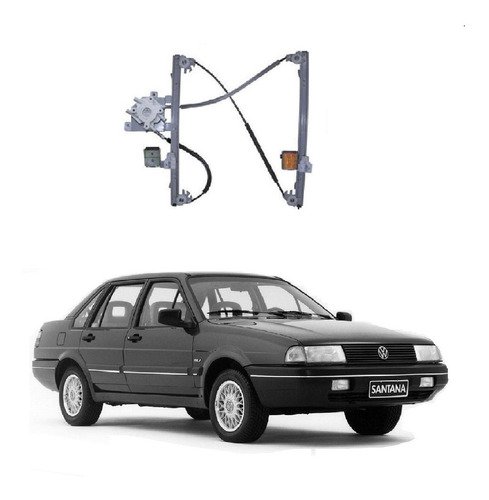 Maquina vidro eletr s/motor dt esq santana 4p 1999 2000 2001