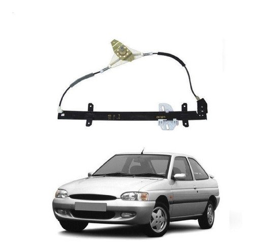 Maquina vidro manual diant direito escort zetec 4p 1998 1999