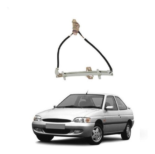 Maquina vidro manual direita escort europeu 1994 1995 1996