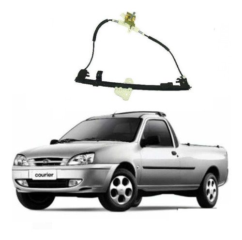 Maquina vidro manual esquerd courier 2p 2009 2010 2011 2012