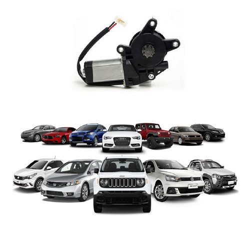 Motor máquina vidro elétrico direito 8 dentes univ 91106 12v