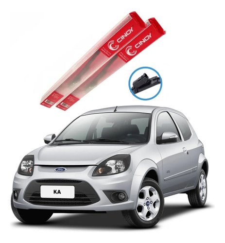Palheta dianteira limpador ford ka 2010 2011 2012 2013 par