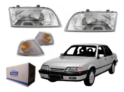 Par farol + 2 pisca cristal monza 1.8 2.0 1994 1995 1996