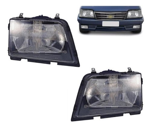 Par farol monza 88 89 90 de vidro orgus 1ª linha