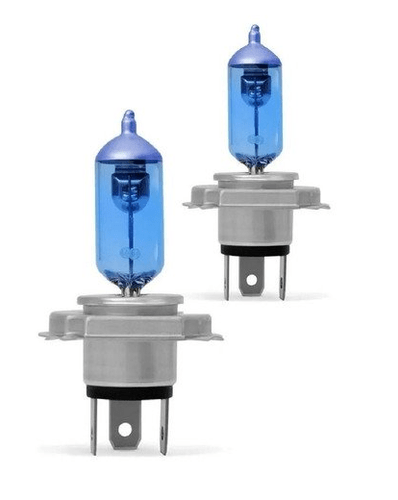 Par lâmpada h4 super branca 8500k 60/55w 12v inmetro