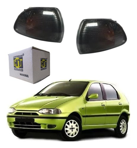 Par lanterna dianteira pisca palio siena 97 98 99 00 fume ht
