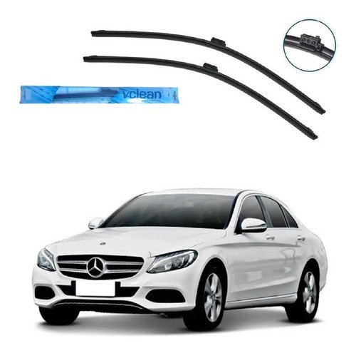 Par palheta limpador parabrisa mercedes c180 2017 2018