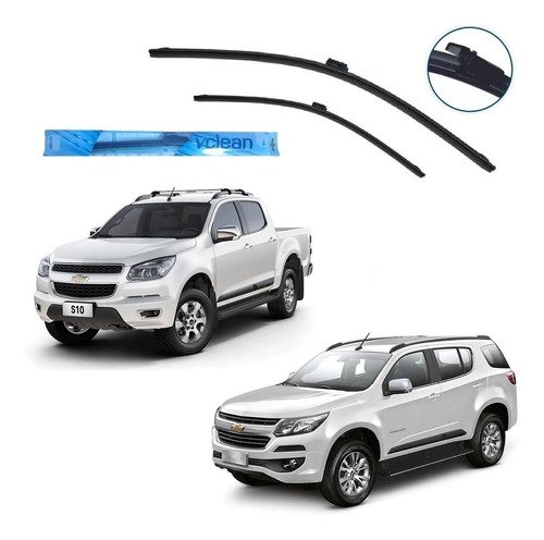 Par palheta limpador parabrisa s10 2012 2013 2014 2015/2019