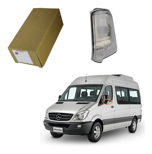 Pisca seta retrovisor lado motorista sprinter 415 2012/2019