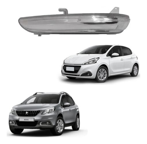 Pisca seta retrovisor motorista peugeot 2008 de 2016 a 2020