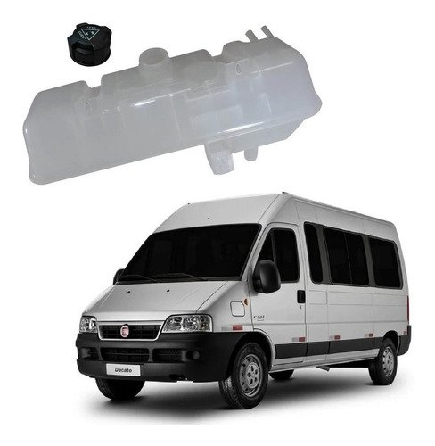 Reservatório radiador + tampa ducato 2.8 3 saida 2007 2008