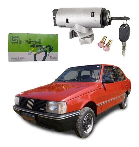 Trava direção completa + chave fiat premio 1985 1986 1987