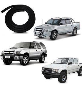 1 borracha porta p/ s10 e blazer 2001 a 2011 hilux 2002/2004