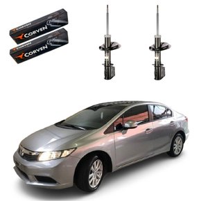 2 amortecedor dianteiro corven civic 1.8 2012 2013 14 a 2016