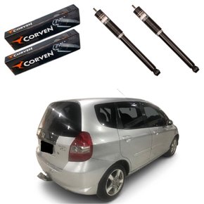 2 amortecedor traseiro honda fit 2003 2004 2005 2006 07 08.
