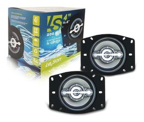 Alto falante 4x6 polegada 140w rms par quadraxial leson auto