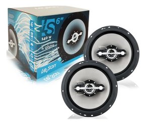 Alto falante 6 polegada 140w rms par quadriaxial le son auto