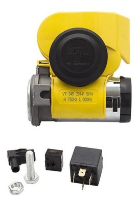 Buzina marítima carro 2 cornetas automotiva 12v compacta