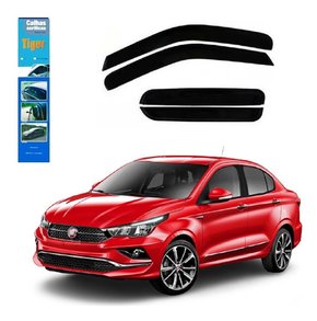 Calha de chuva defletor fiat cronos 4p 2018 2019 2020 fumê