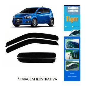 Calha de chuva defletor sonic hatch 4p 2012 2013 2014 fumê