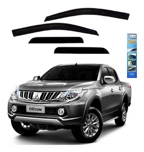 Calha de chuva l200 cabine dupla triton sport 4p 2017 a 2018